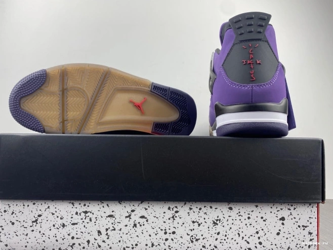 Cheap MAX Travis and Retro LN4 4 766296 (Friends Jordan Purple Family) Scott 0824